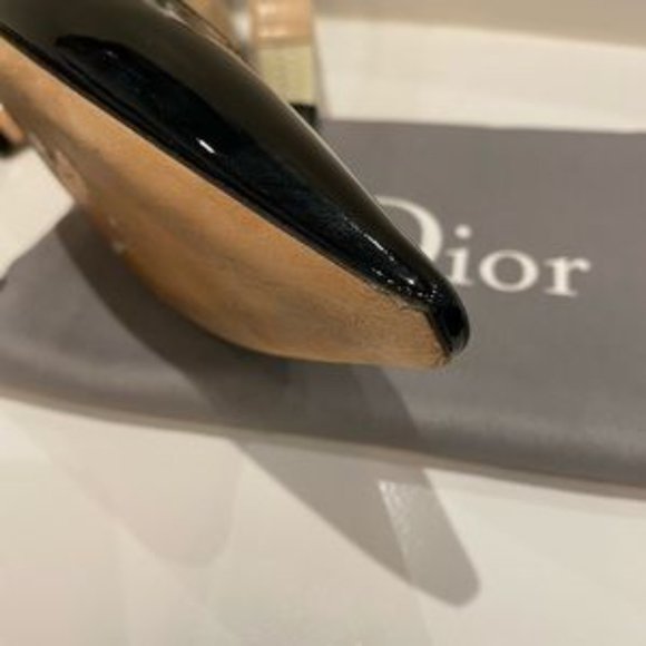 J’Dior slingback patent 10cm heels size 39 - Picture 5 of 6